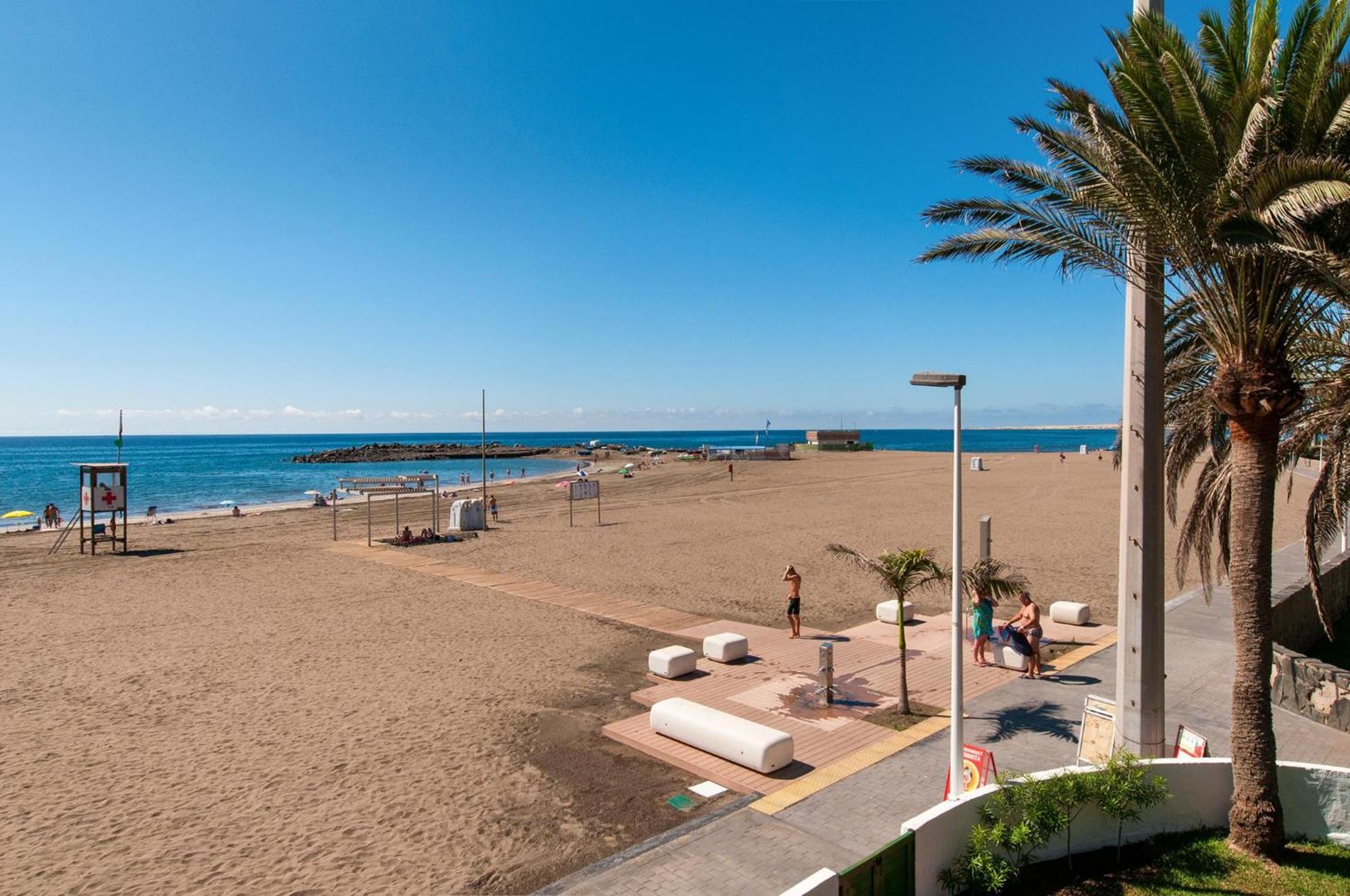 Beachfront Apartment Las Burras Mra 02 San Agustín Exteriör bild