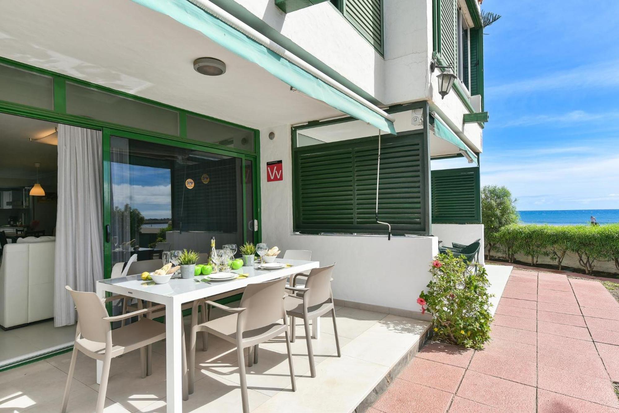 Beachfront Apartment Las Burras Mra 02 San Agustín Exteriör bild