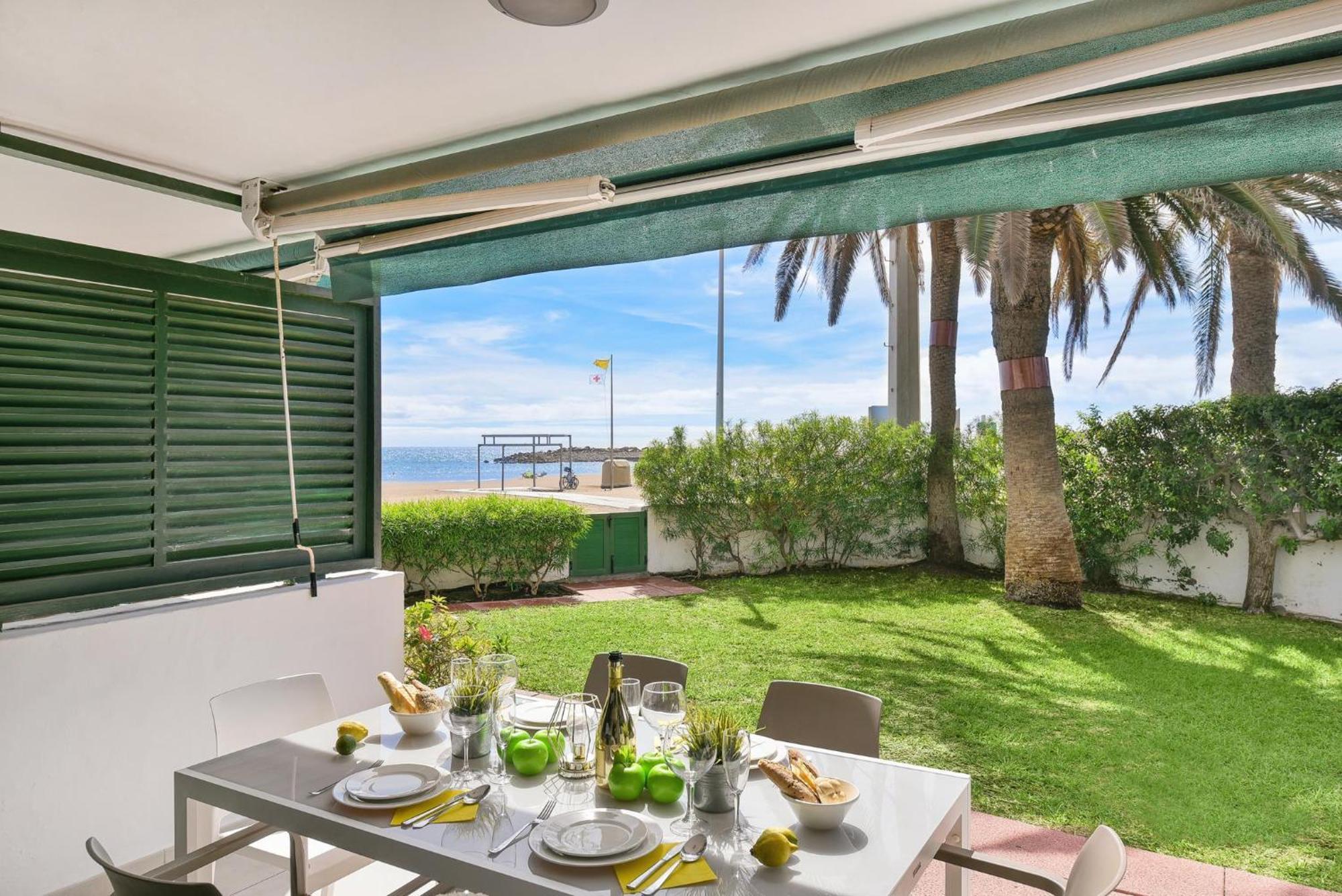 Beachfront Apartment Las Burras Mra 02 San Agustín Exteriör bild